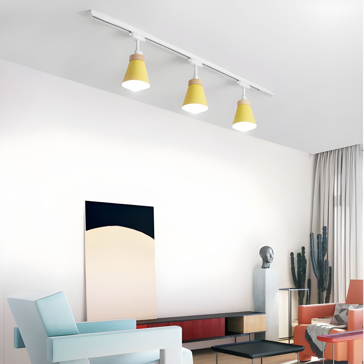 Oświetlenie Szynowe 3-Punktowe Do Salonu | Regulacja