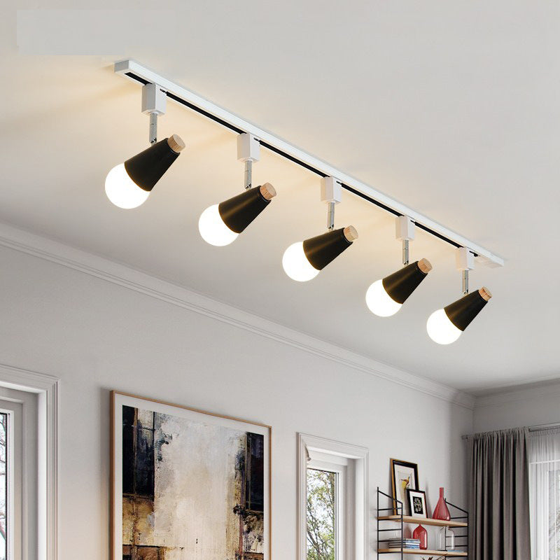 Oświetlenie Szynowe Stożkowe Do Salonu | Półwpuszczane