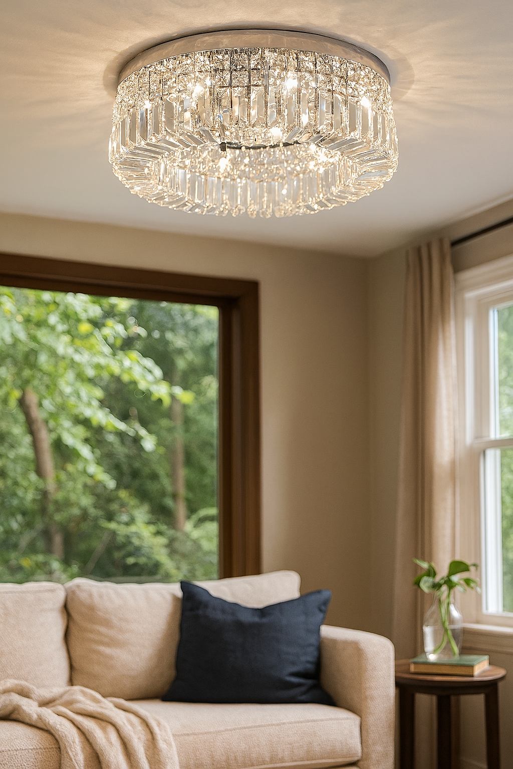 ŻYRANDOL SUFITOWY | Nowoczesny Dekoracyjny Żyrandol LED | Elegancki