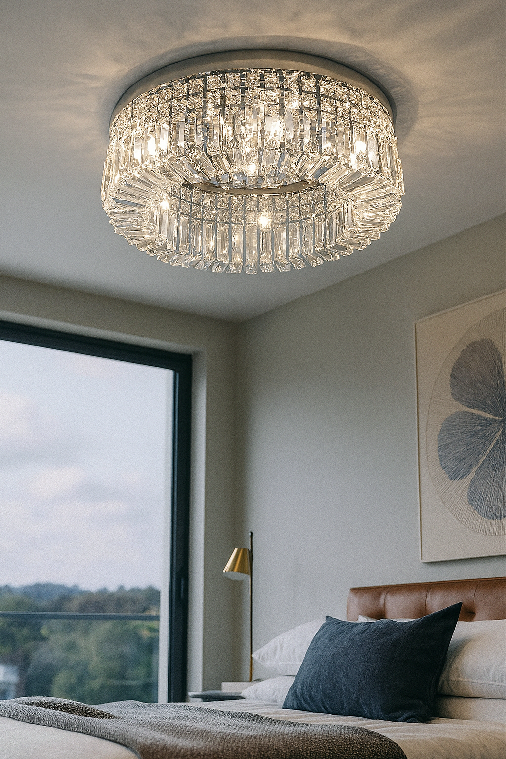 ŻYRANDOL SUFITOWY | Nowoczesny Dekoracyjny Żyrandol LED | Elegancki