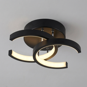 Lampa Sufitowa LED Semi Flush Salon Sypialnia | Nowoczesna Geometryczna