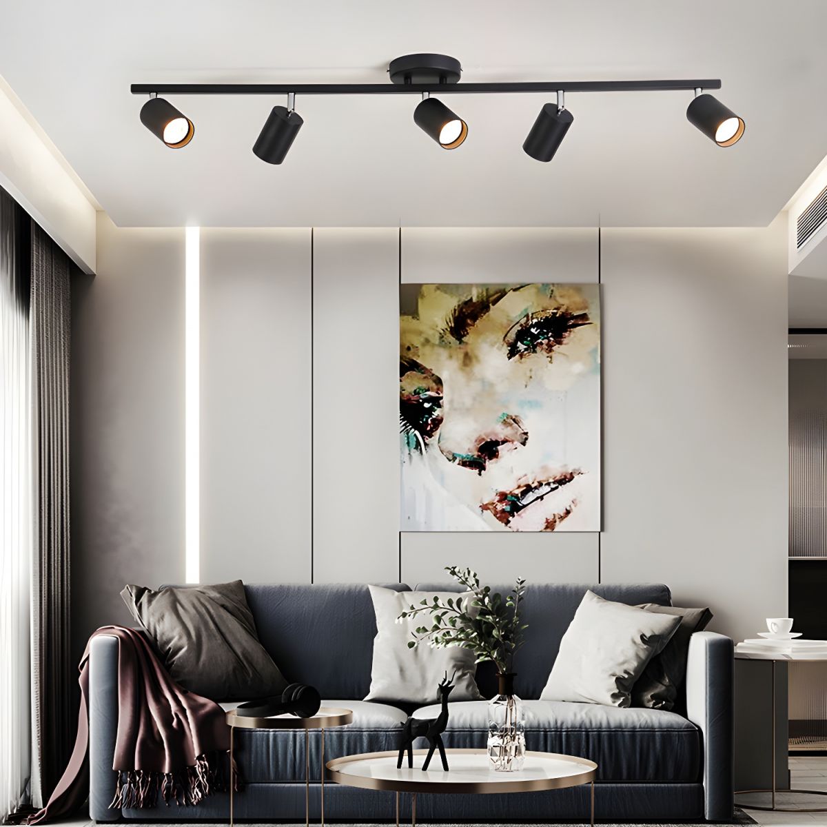 świetlenie Szynowe Obracane Do Salonu | Nowoczesne