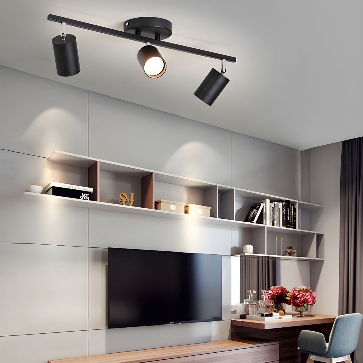 świetlenie Szynowe Obracane Do Salonu | Nowoczesne